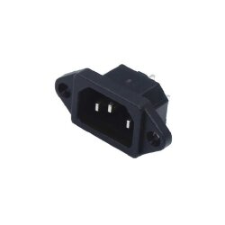 10A 250VAC Kulaklı Power Soket - Erkek - EGNE-UDTK