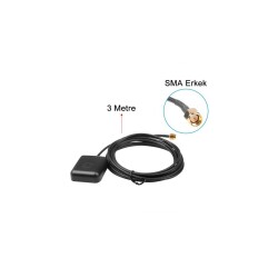 1575.42MHz Manyetik Tabanlı Sugeçirmez Aktif GPS Anteni - EGNE-UDTK