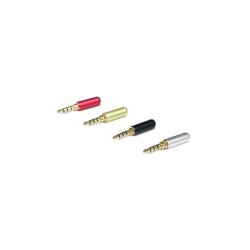 3.5mm Stereo Erkek Jack-Jak 4 Boğumlu Konnektör - Altın - EGNE-UDTK
