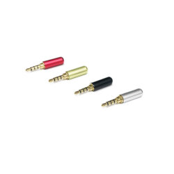 3.5mm Stereo Erkek Jack-Jak 4 Boğumlu Konnektör - Beyaz - EGNE-UDTK