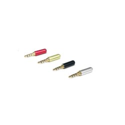 3.5mm Stereo Erkek Jack-Jak 4 Boğumlu Konnektör - Siyah - EGNE-UDTK