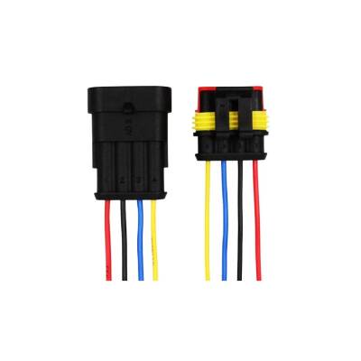 4 Pin Kablolu Su Geçirmez Konnektör Takımı - 1