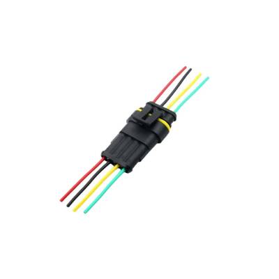 4 Pin Kablolu Su Geçirmez Konnektör Takımı-R - 1
