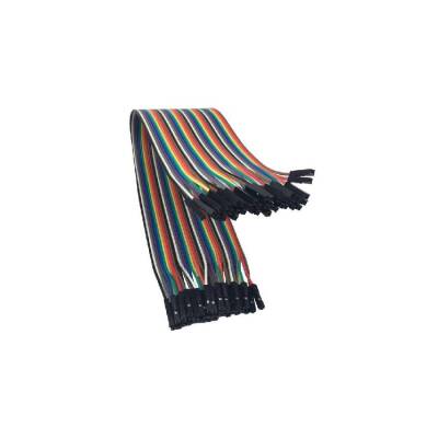 40lı Ayrılabilen Dişi-Dişi Jumper Kablo - 30cm - Arduino Uyumlu - 1