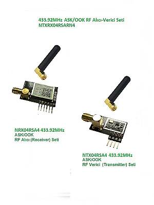 433.92MHz ASK/OOK Rf Alıcı Verici Seti (NTXRX04RSARN4) - 1