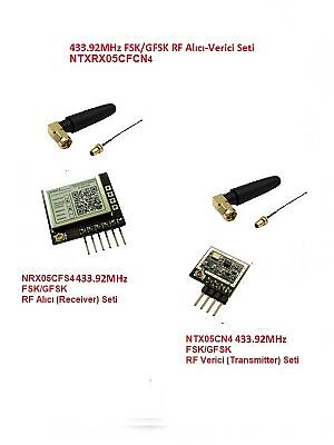 433.92MHz FSK/GFSK RF Alıcı Verici Seti (NTXRX05CFCN4) - 1