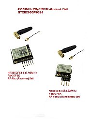 433.92MHz FSK/GFSK RF Alıcı Verici Seti (NTXRX05CFSCS4) - EGNE