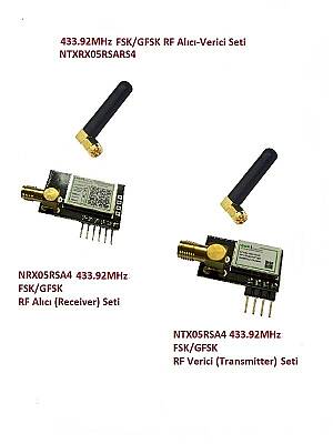 433.92MHz FSK/GFSK RF Alıcı Verici Seti (NTXRX05RSARS4) - 1