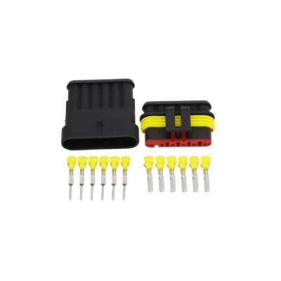 6 Pin Su Geçirmez Konnektör Takımı - 1