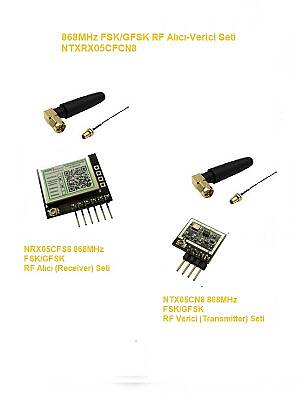 868MHz FSK/GFSK RF Alıcı Verici Seti (NTXRX05CFCN8) - 1