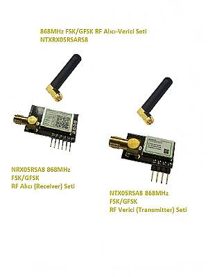 868MHz FSK/GFSK RF Alıcı Verici Seti (NTXRX05RSARS8) - 1