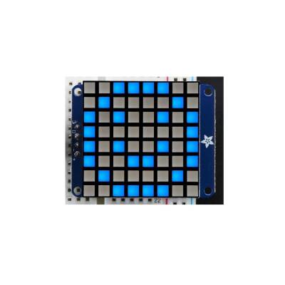 8x8 1.2'' Ekstra Parlak Mavi Renkli I2C LED Matris - 1