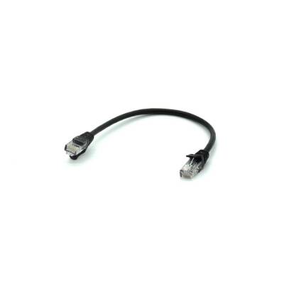 CAT6 RJ45 Ethernet Kablosu - 20cm - Siyah - 1