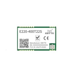 E220-400T22S 410MHz-493MHz LoRa Modül (LLCC68, 22dBm, UART, SMD) - Ebyte