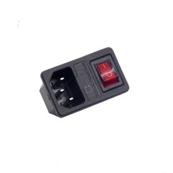 Güç Soketi-Işıklı Anahtarlı - 10A 250VAC - EGNE-UDTK