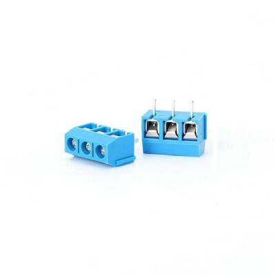 KF301-3P 5.0mm 3 Pin Terminal Klemens - Mavi - 1