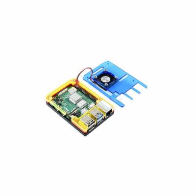 Raspberry Pi 4 Fanlı Koruma Kasası Renkli - 1