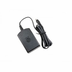Raspberry Pi Lisanslı Güç Adaptörü 5.1V 2.5A Siyah - Raspberry Pi