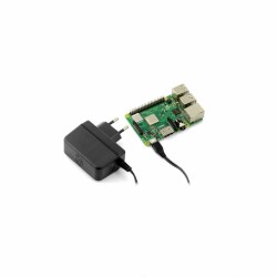 Raspberry Pi Lisanslı Güç Adaptörü - Siyah (Micro USB) - Raspberry Pi