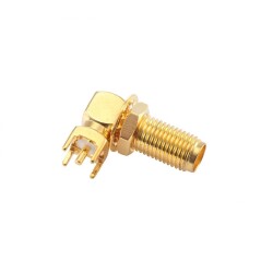 SMA-KWE Dişi PCB Konektör 90°, 17mm - EGNE-UDTK