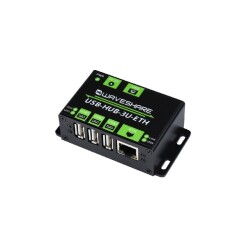 USB Hub - Ethernet Çok İşlevli Genişleyen 3xUSB Endüstriyel Dönüştürücü - EGNE-UDTK